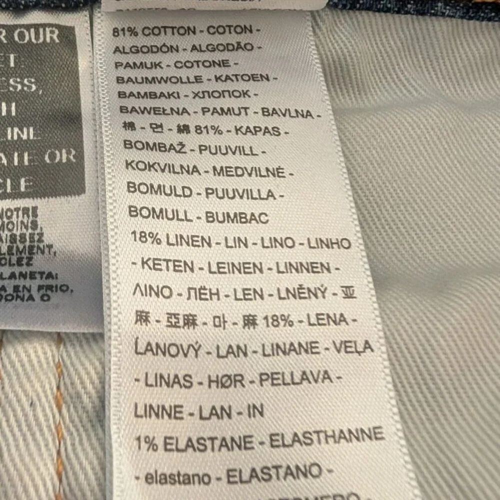 LEVI'S 502 JEANS, LUXE DENIM/LINEN BLEND, MEN'S 36/32 - Picture 5 of 5
